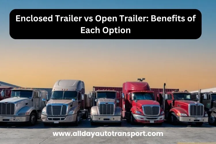 Enclosed Trailer vs Open Trailer